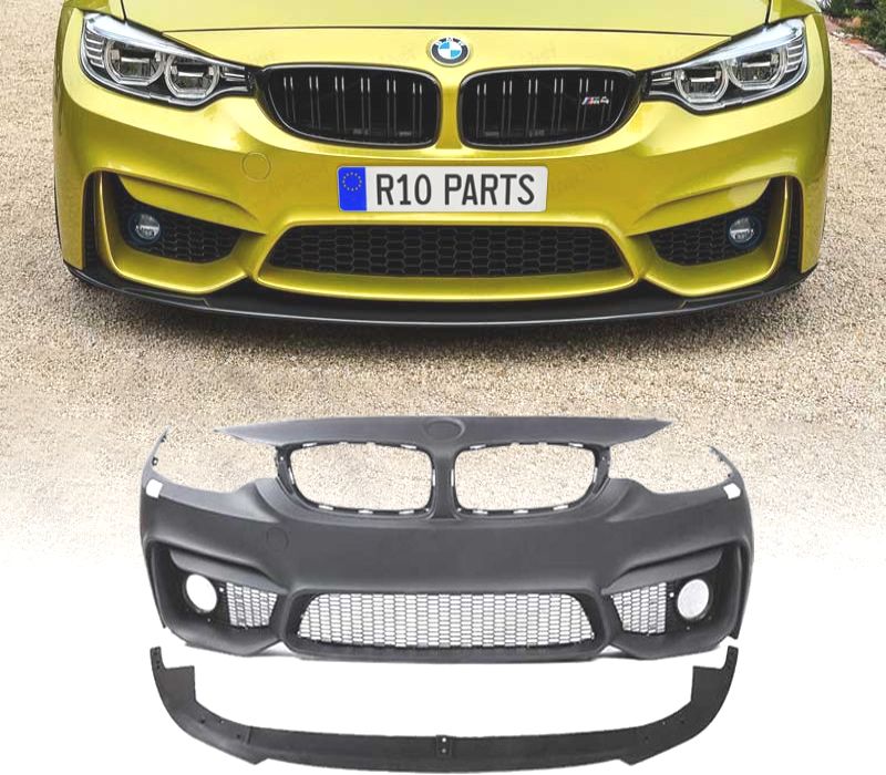 PARA-CHOQUES FRONTAL BMW F32 F33 F36 LOOK M4 SRA NEVOEIRO + SPOILER LIP