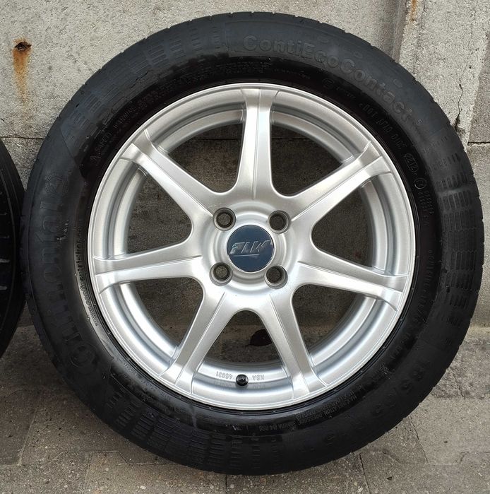 Super piękne felgi aluminiowe 15 cali 4x100 + opony CONTINENTAL gratis