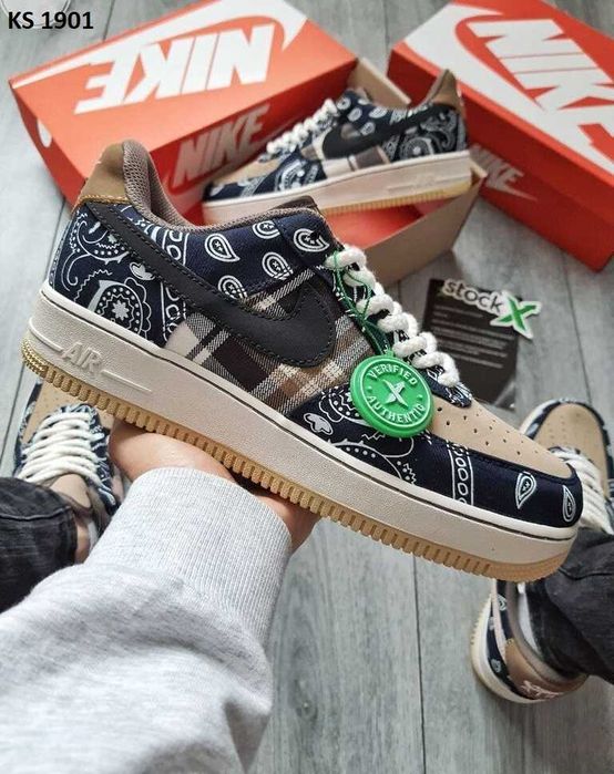 Кросівки Nike Travis Scott x Nike Air Force Cactus Jack. АРТ: KS 1901
