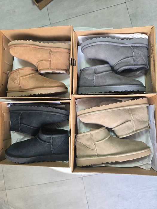 Укорочені жіночі уггі Ugg Classic Ultra Mini угги платформа 3см 4 колори