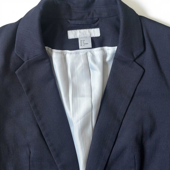 H&M marynarka damska czarna 36 taliowana elegancka blazer