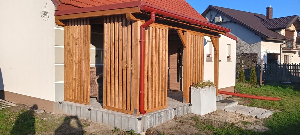 Wiaty, pergole, tarasy, place zabaw