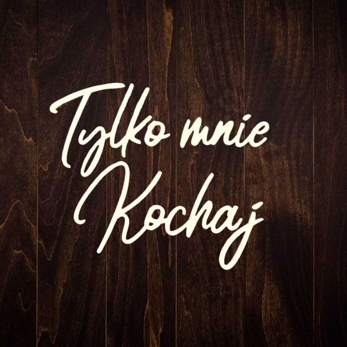 tylko mnie kochaj dekoracje wesele ledon neon