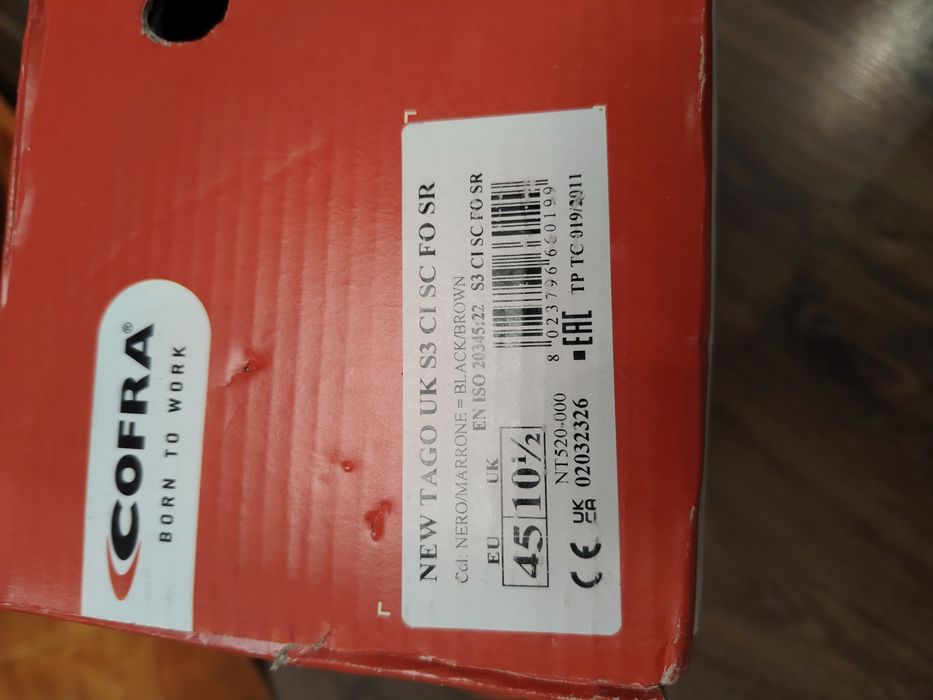 Spawalnicze buty Cofra klasa zabezpieczenia S3