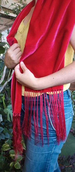 Écharpe elegante 18% seda (novo, com etiqueta)