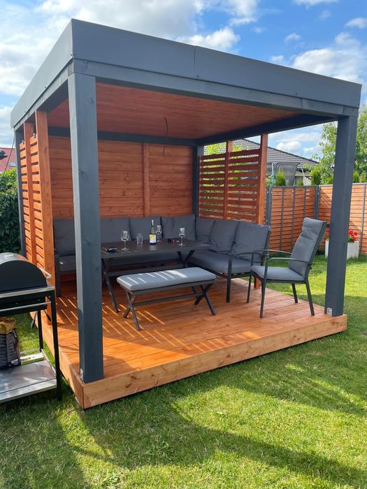 domek drewniany altana taras pergola