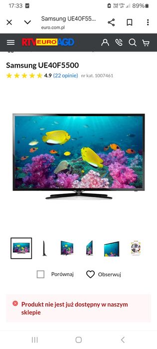 Tv Samsung  40 cali