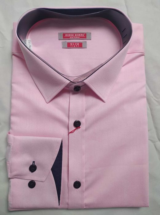 Koszula Męska Biała 42 176/182 we wzory Polski Producent