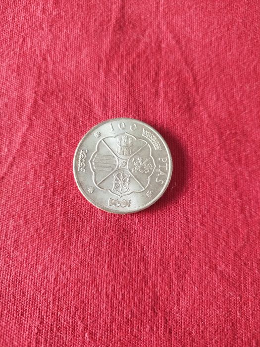 Moedas prata 100 pesetas 1966 Franco