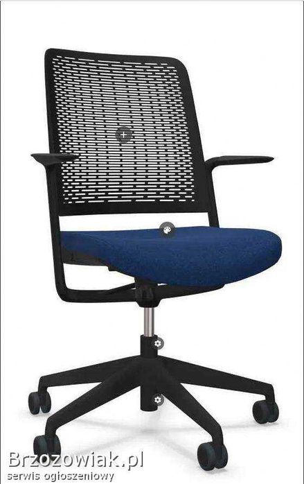 Piękne Krzesło biurowe Nowy Styl WithMe niebieskie nowe nieużywane