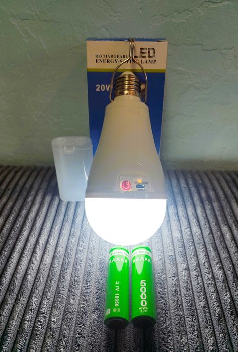 Аккумуляторная лампочка 20w e27 крючком лампа фонарь led аварийная tpc