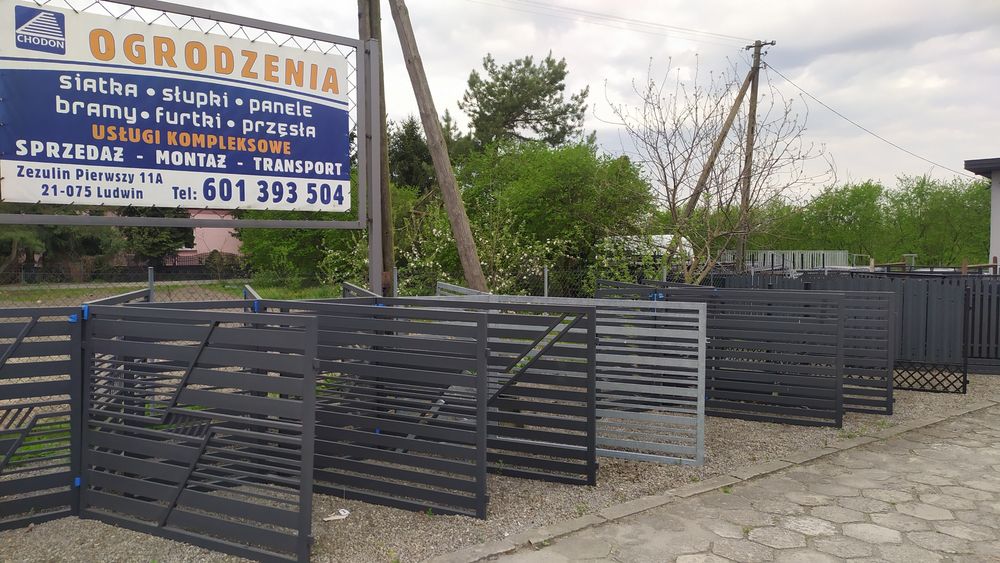 Brama wjazdowa furtka słupki