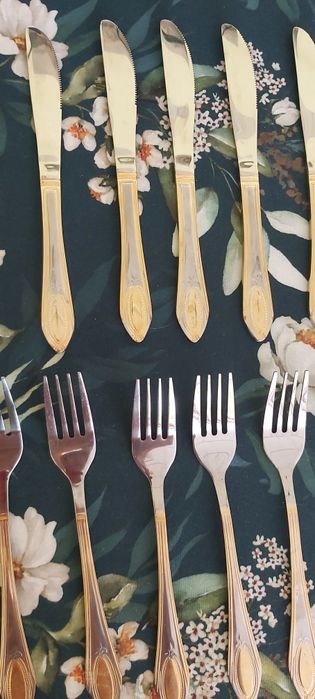 Sztućce stal nierdzewna, 22 sztuki