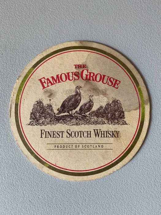 Base para Copo Antiga - The Famous Grouse