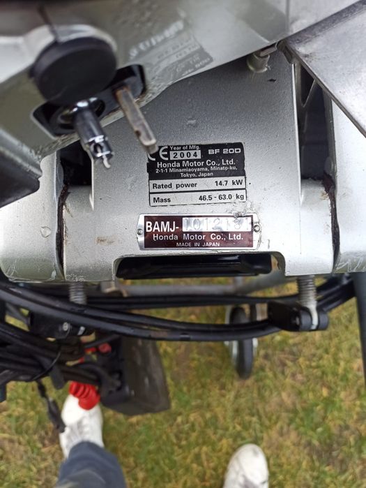 Silnik zaburtowy Honda BF20 e start manetka
