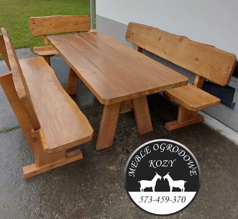 CENY DO KOŃCA LUTEGO! Meble ogrodowe drewniane góralskie Lite drewno
