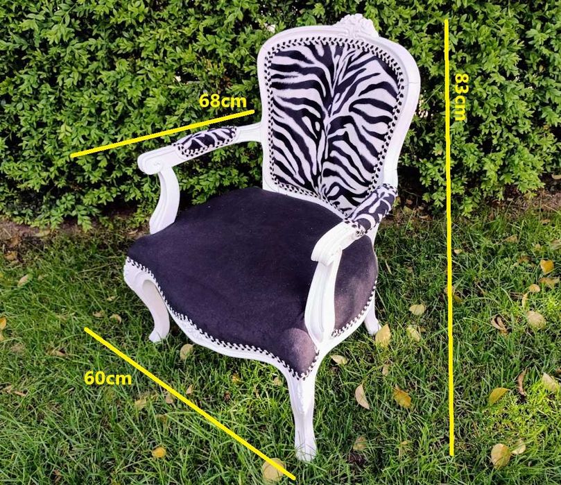 Poltrona antiga barroca “fauteuil” estilo Louis XV restaurada