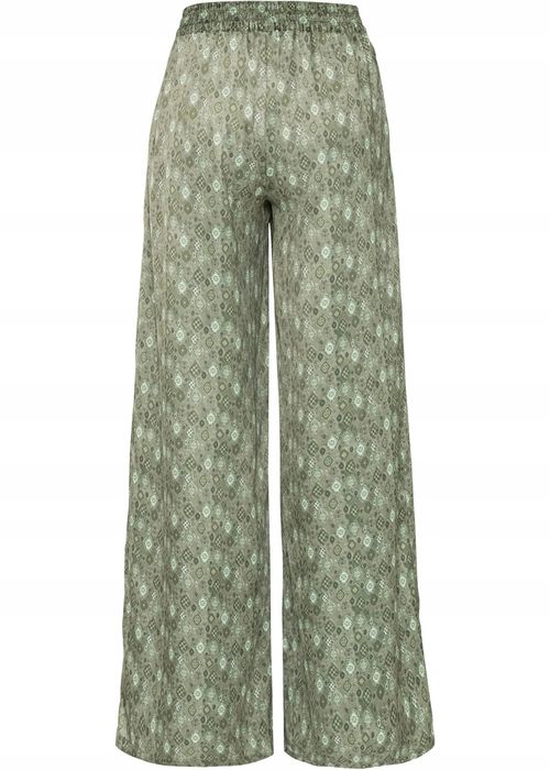 B.P.C spodnie khaki z nadrukiem palazzo 40.