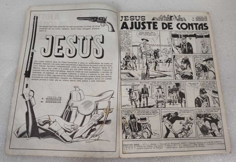 Raro Banda desenhada Jesus, O Cowboy Destemido , nº 1