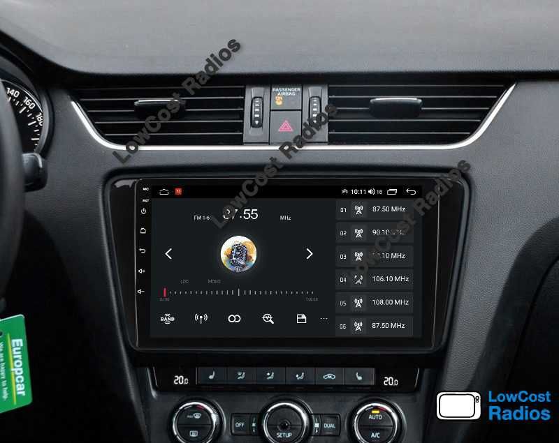 Auto Rádio 10 Polegadas SKODA OCTAVIA 3 | GPS Android BT USB APPS WIFI