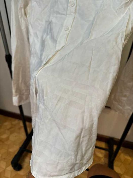Women Burberry Pattern White Nova Check Shirt S