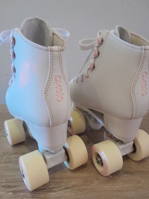 Patins de 4 rodas - criança  - Quad 100 branco