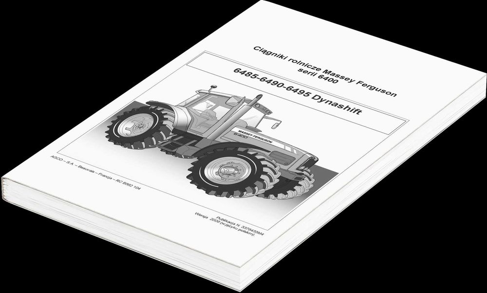 Instrukcja Massey Ferguson 6485, 6490, 6495