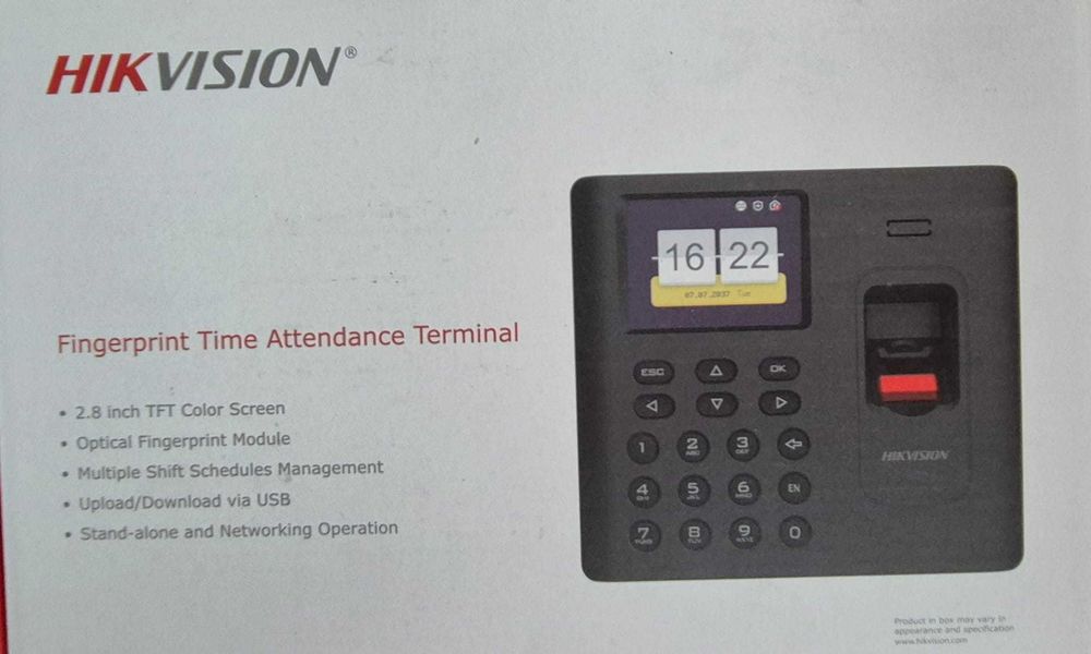 Rejestrator czasu pracy DS-K1A802EF-B Hikvision