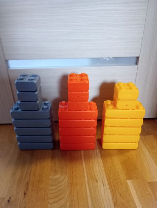 klocki cegły Marioinex WYMIARY W OGŁOSZENIU