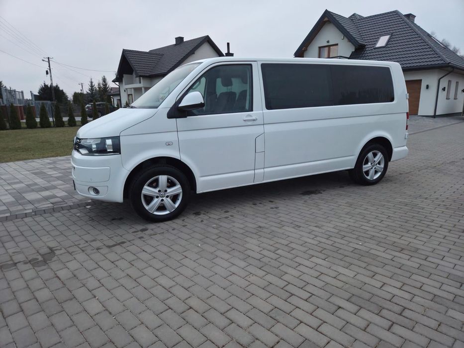 Volkswagen T5 FACE LIFT 2.0TDI 140KM LONG KLIMA FULL OPCJA LONG ORYGINAŁ ZADBANY DUBEL KABINA