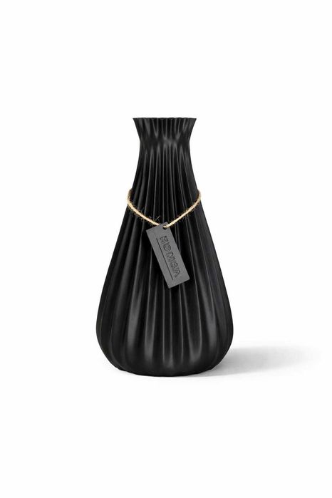 Nowoczesny wazon dekoracyjny HOM3A | Czarny Mat | 20 cm