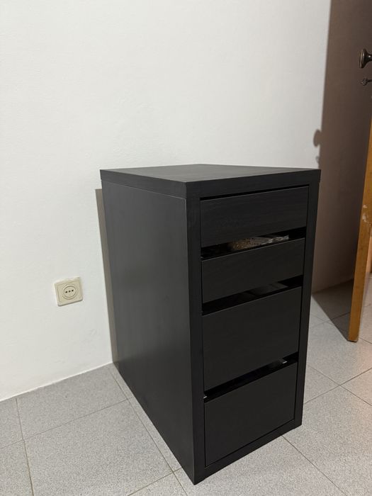 Módulo de gavetas preto - Ikea