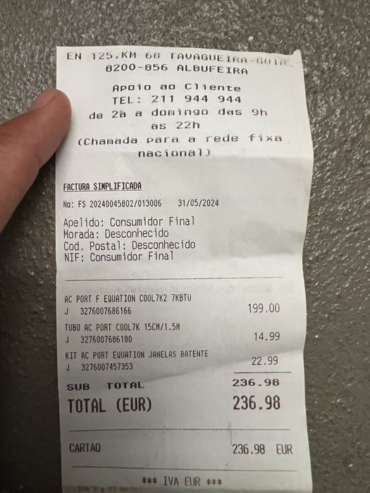 Ar Condicionado portátil Equation (Leroy Merlin) – Como novo