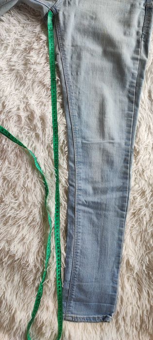 Spodnie damskie L jeans gumowany