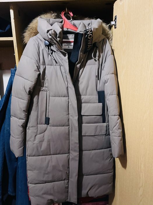 Пальто пуховик жіночий S