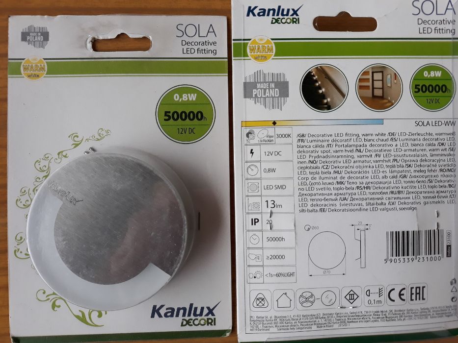 Osw schodowe LED Kanlux Sola 12V