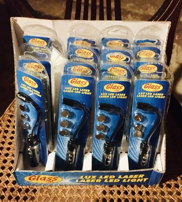 Lanternas 3 leds / laser