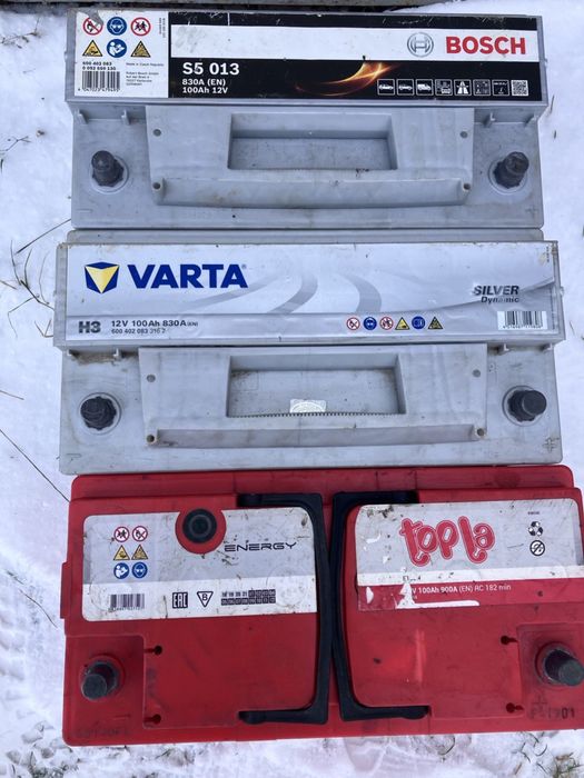 Акумулятор Bosch Topla Varta 12 v 100ah