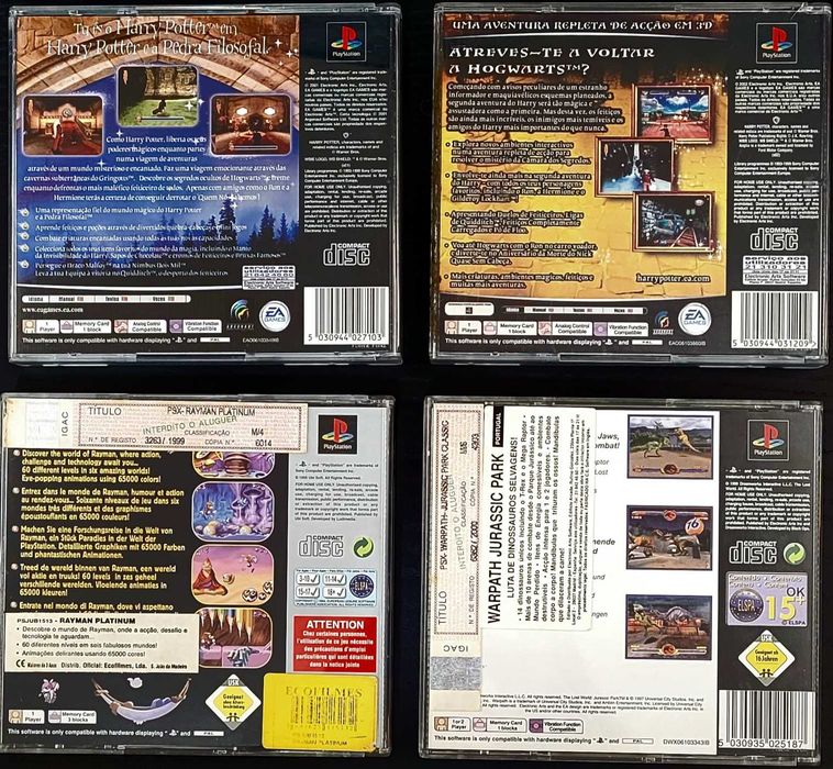 Jogo Playstation/PS1: Jurassic Park (actualizado 2025.05.05)