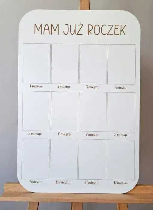 tablica roczek dekoracje zdjęcia tablica na zdjęcia chrzest ślub