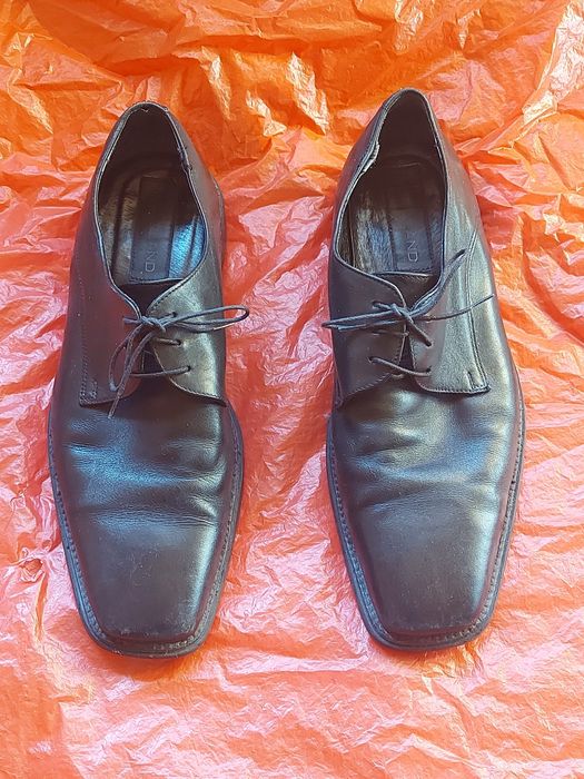 Buty wizytowe męskie czarne skórzane rozmiar 42