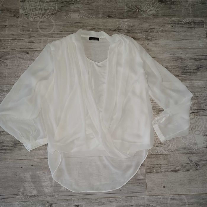 LU-NA bluzka biała elegancka super dla L/XL