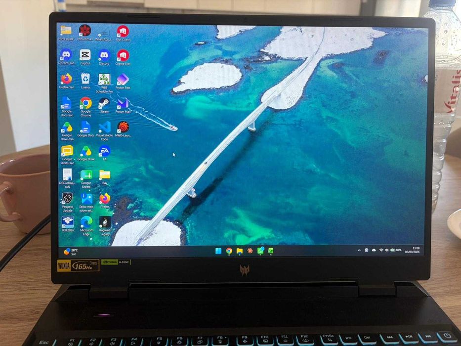 PORTÁTIL GAMING ACER PREDATOR HELIOS NEO 16 Phn16-71-72w6 I7-13650hx 16gb 512gb Ssd Rtx 4060 Windows 11 Home Tela 16 Wuxga