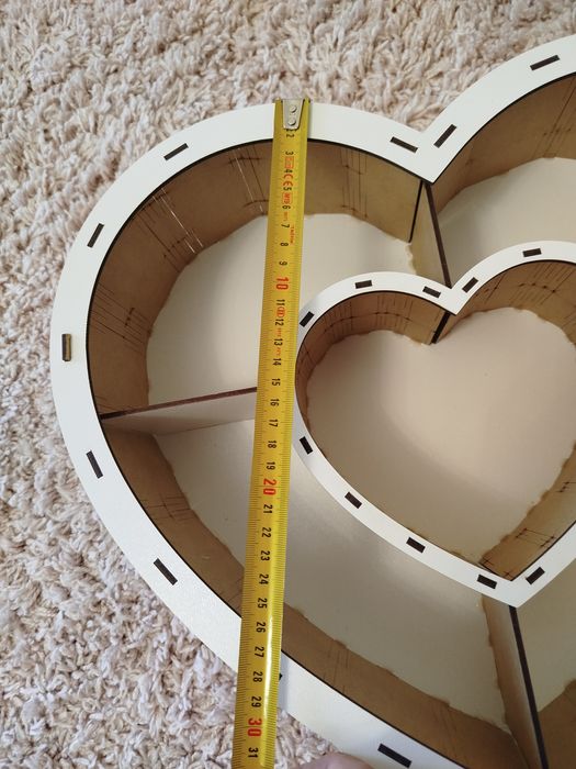 Коробка, бокс подарочный, сердце, подарочная упаковка