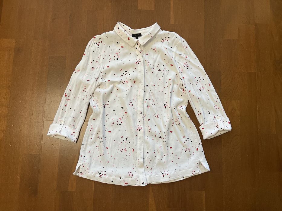 Biała koszula Solar w serduszka 34 36