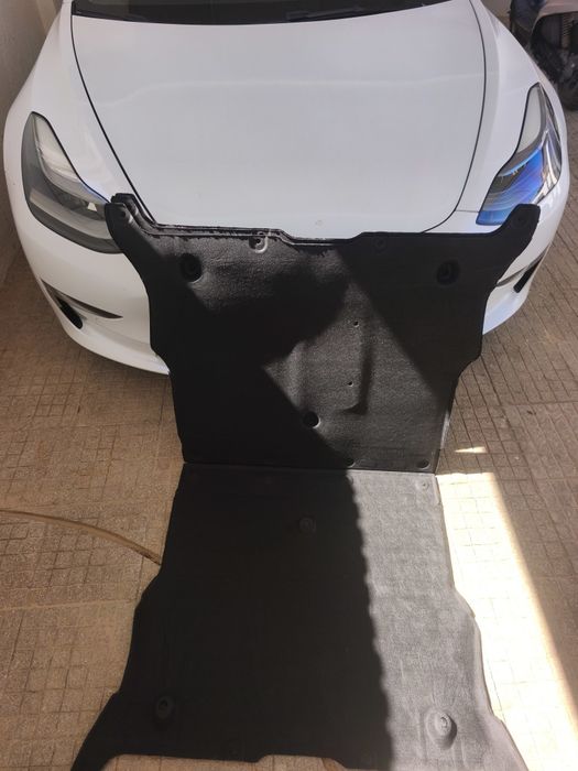 Proteção forra resguardo interior frontal Tesla model 3