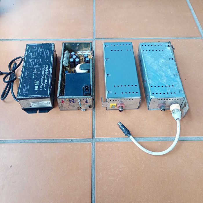 Wzmacniacze, elektronika 4szt.