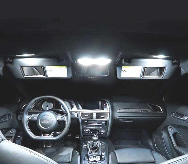 KIT COMPLETO DE 19 LÂMPADAS LED INTERIOR PARA AUDI A6 ALLROAD QUATTRO 4GH 4GJ 2012 +