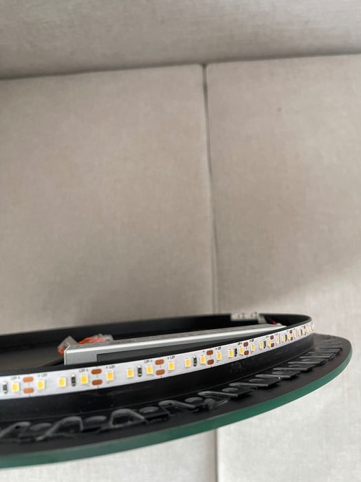 Lustro organiczne nieregularne podświetlane 48x48 cm