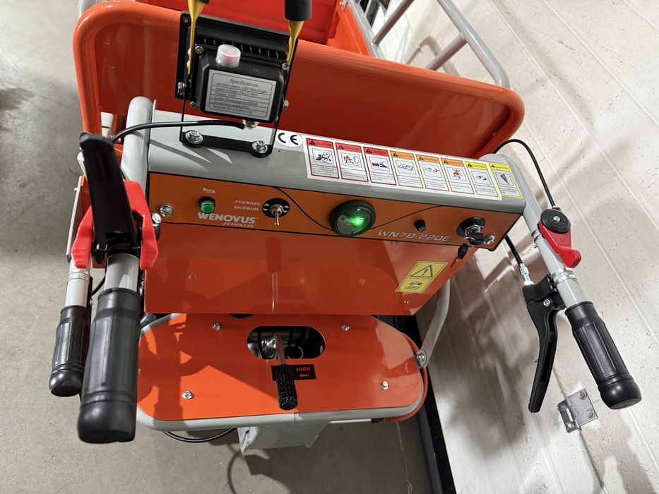 Mini dumper de lagartas a bateria